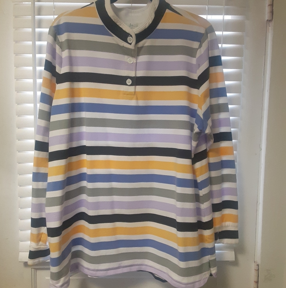 Henley Top by Denim & Co Active
